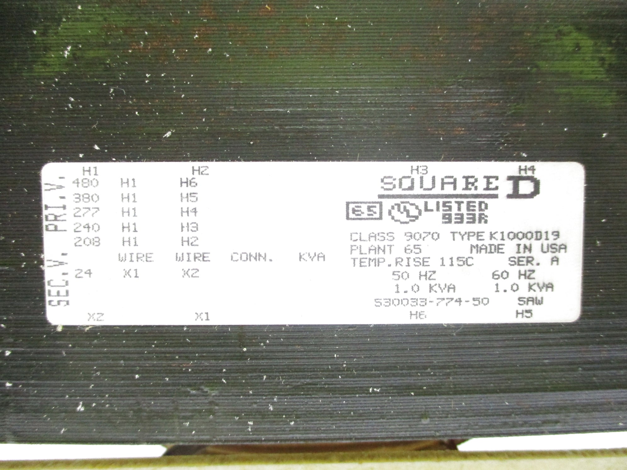 SQUARE D 9070K1000D19 SER. A NSNP