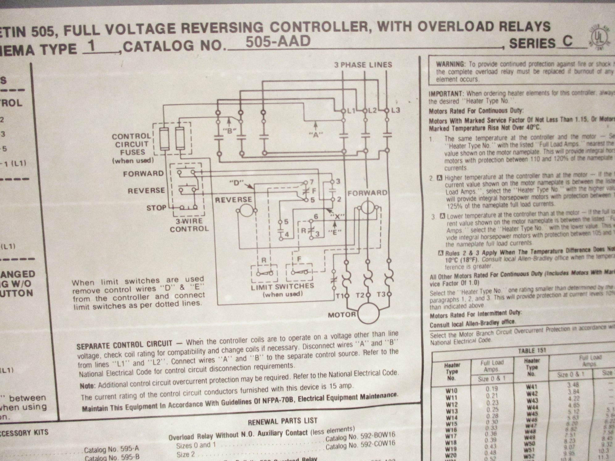 INDUSTRIAL SPARE PART 505-AAD SER. C (AS PICTURED) NSNP