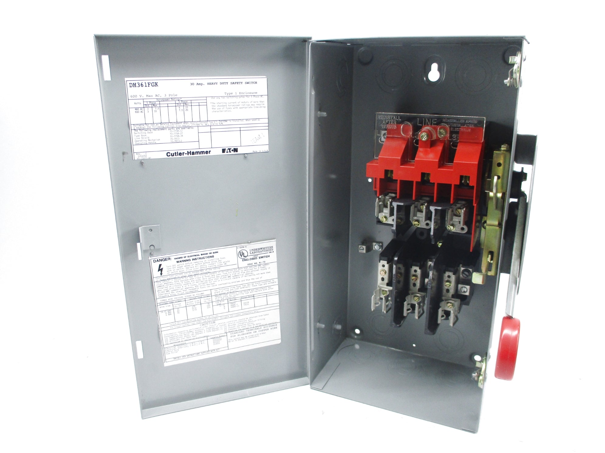CUTLER HAMMER DH361FGK NSNP
