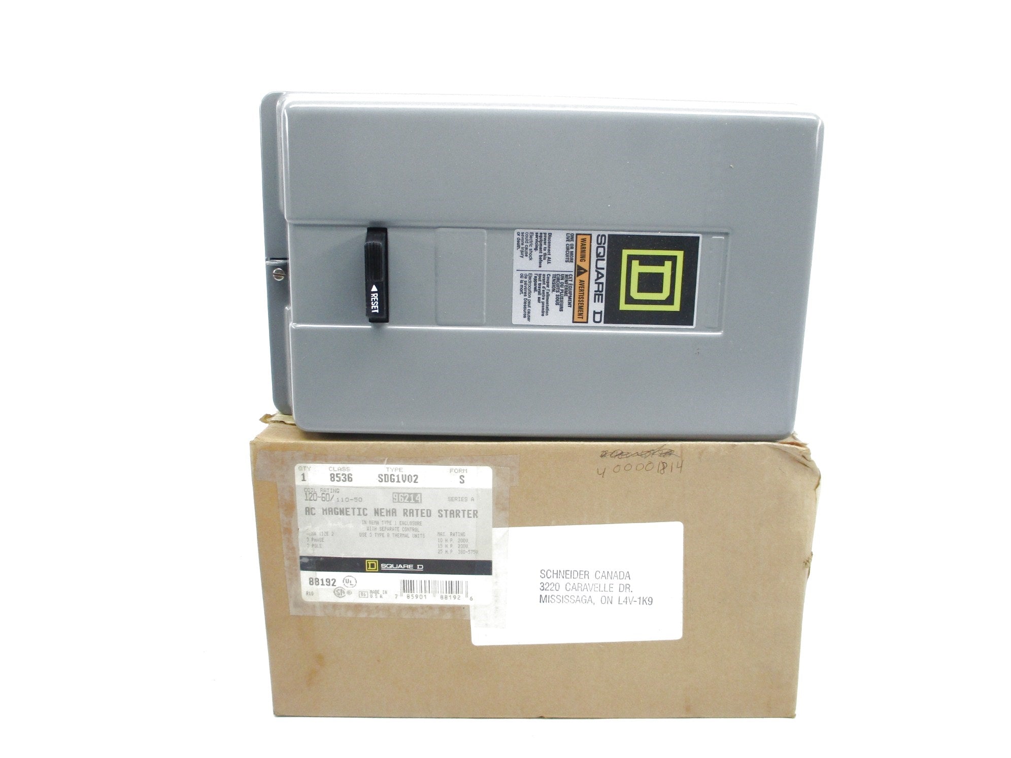 SQUARE D 8536SDG1V02S SER. A NSMP