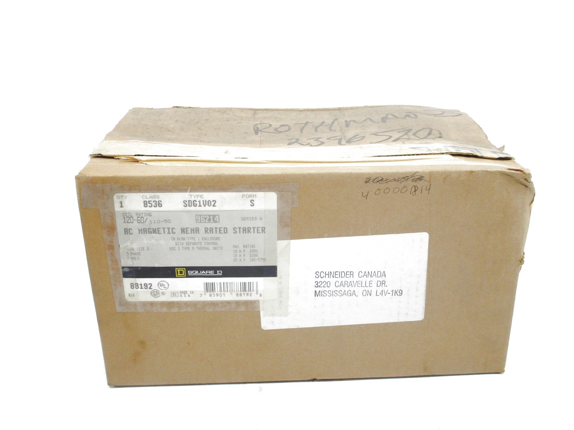 SQUARE D 8536SDG1V02S SER. A NSMP