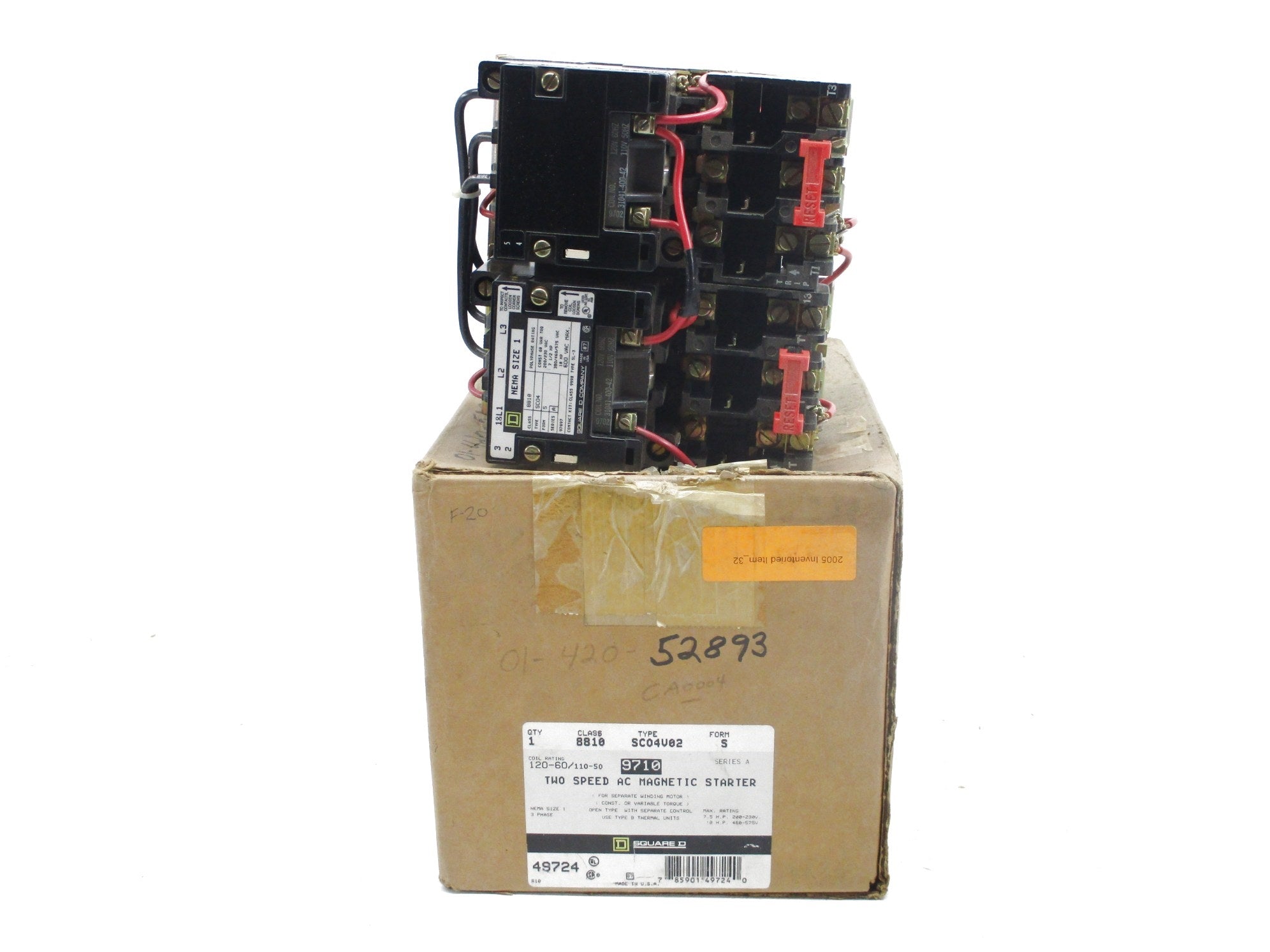 SQUARE D 8810SCO4V02S SER. A NSMP