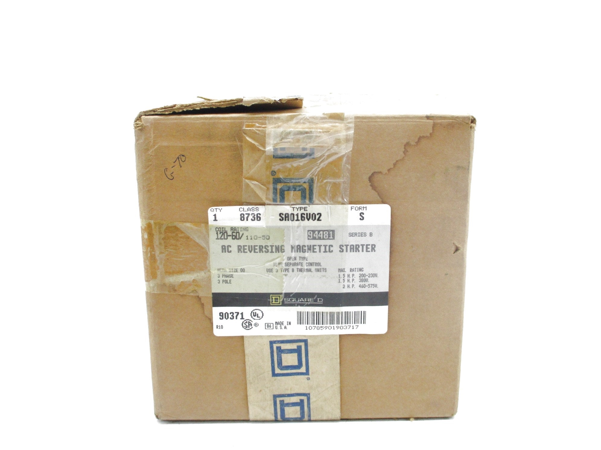 SQUARE D 8736SAO16V02S SER. B NSMP