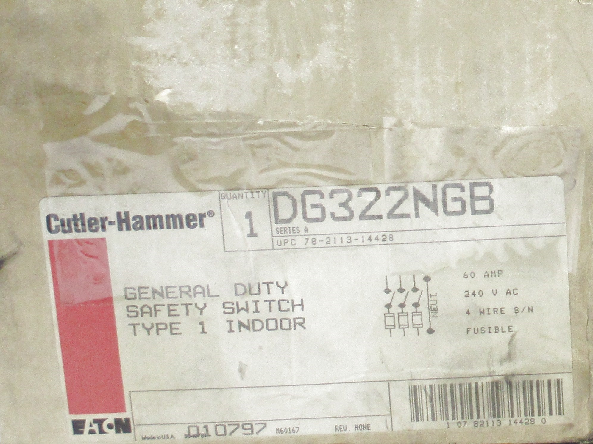 CUTLER HAMMER DG322NGB SER. A NSMP