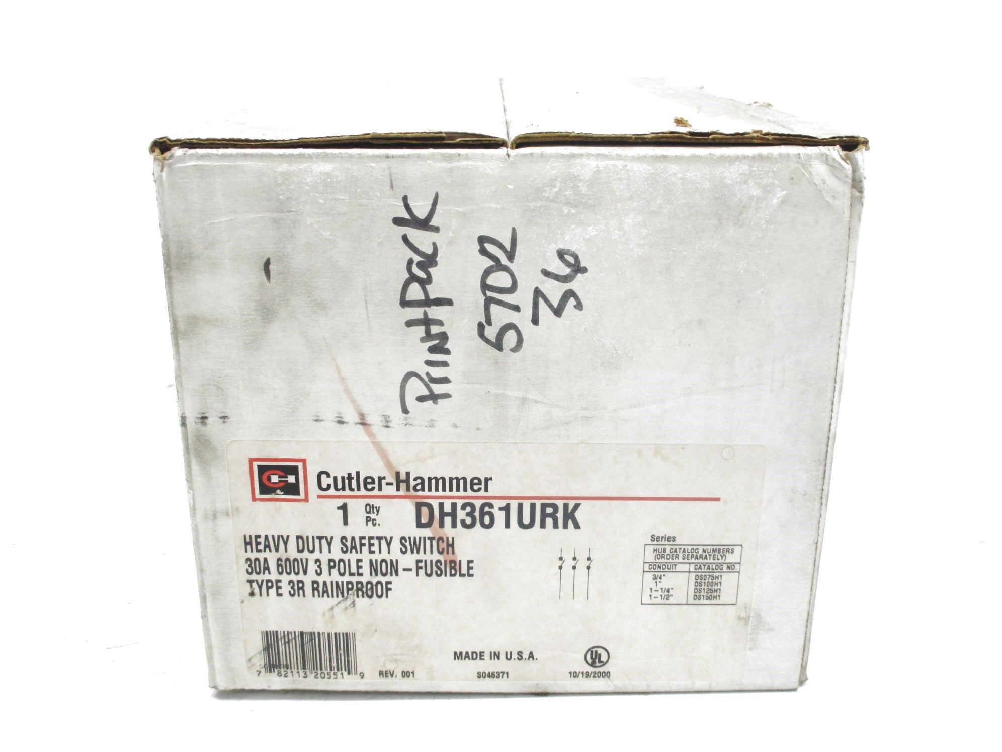 CUTLER HAMMER DH361URK NSMP