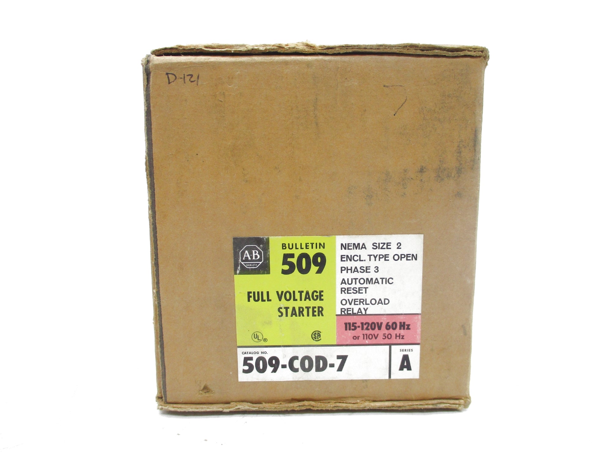 ALLEN BRADLEY 509-COD-7 SER. A (BR/YL) NSMP