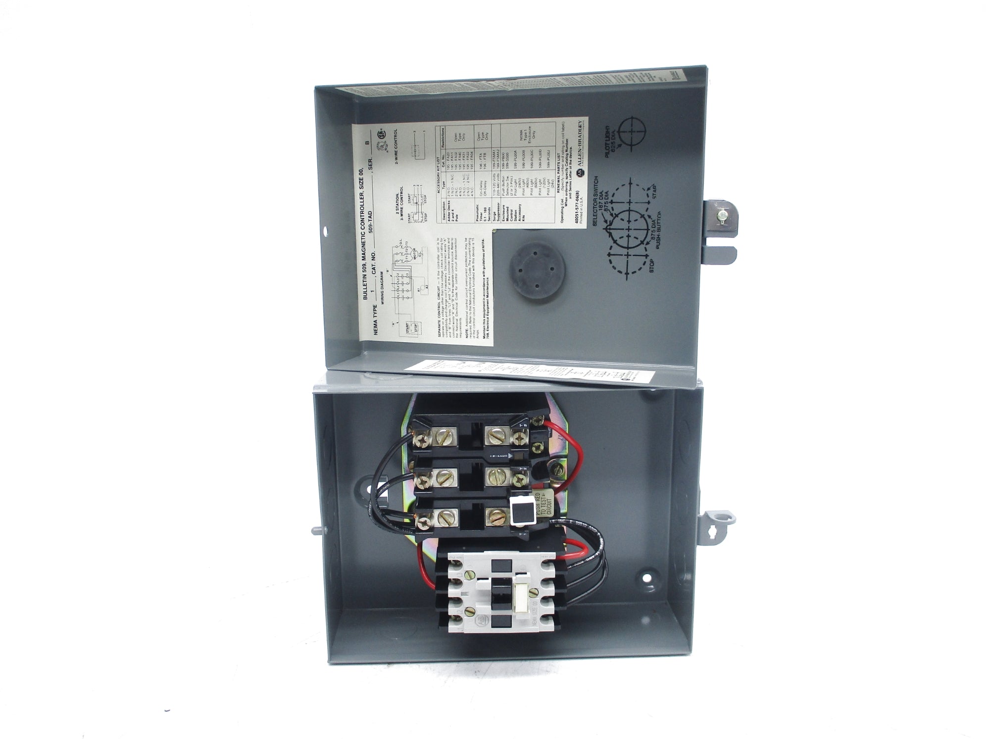 ALLEN BRADLEY 509-TAD SER. B (BR/YL) NSMP