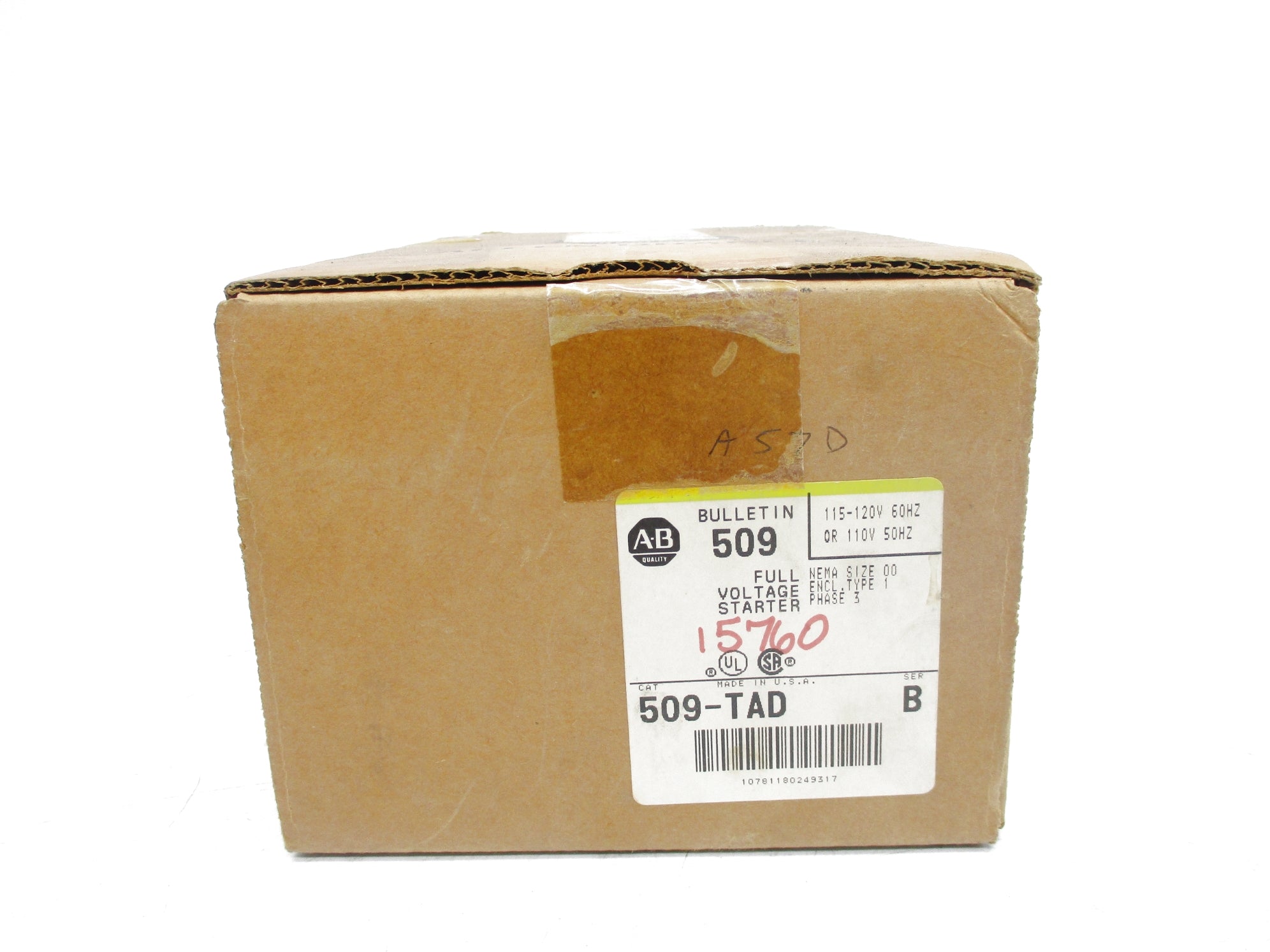 ALLEN BRADLEY 509-TAD SER. B (BR/YL) NSMP