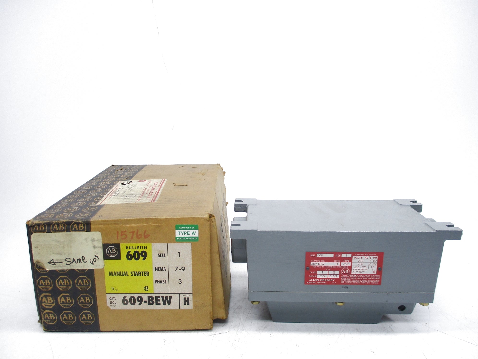 ALLEN BRADLEY 609-BEW SER. H (BR/YL) NSMP