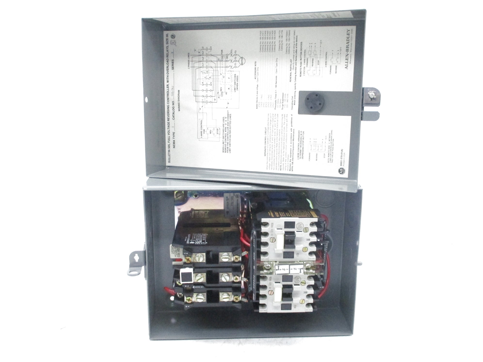 ALLEN BRADLEY 505-TAJ SER. B (BR/YL) NSMP