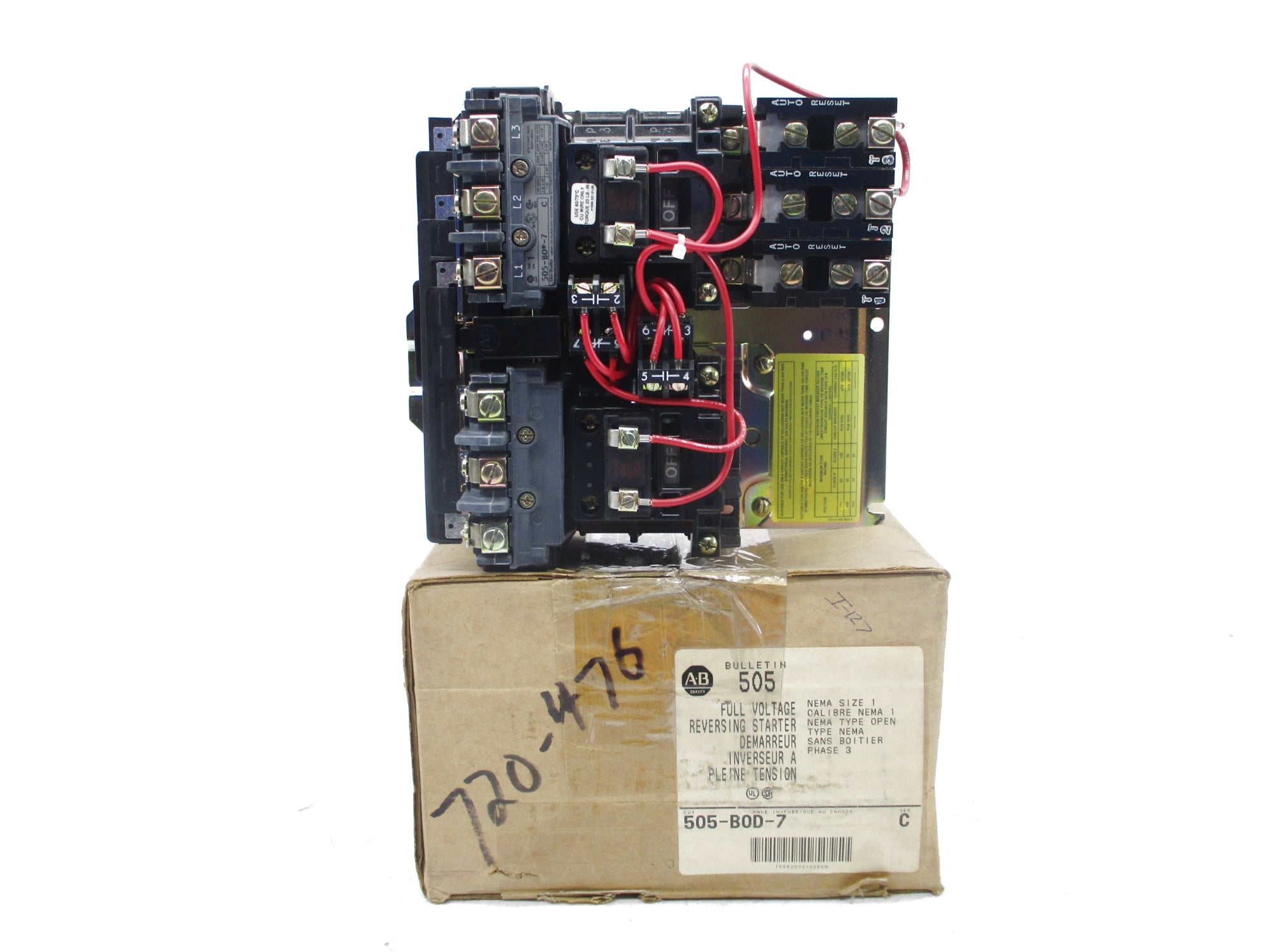 ALLEN BRADLEY 505-BOD-7 SER. C (BR/WH) NSMP