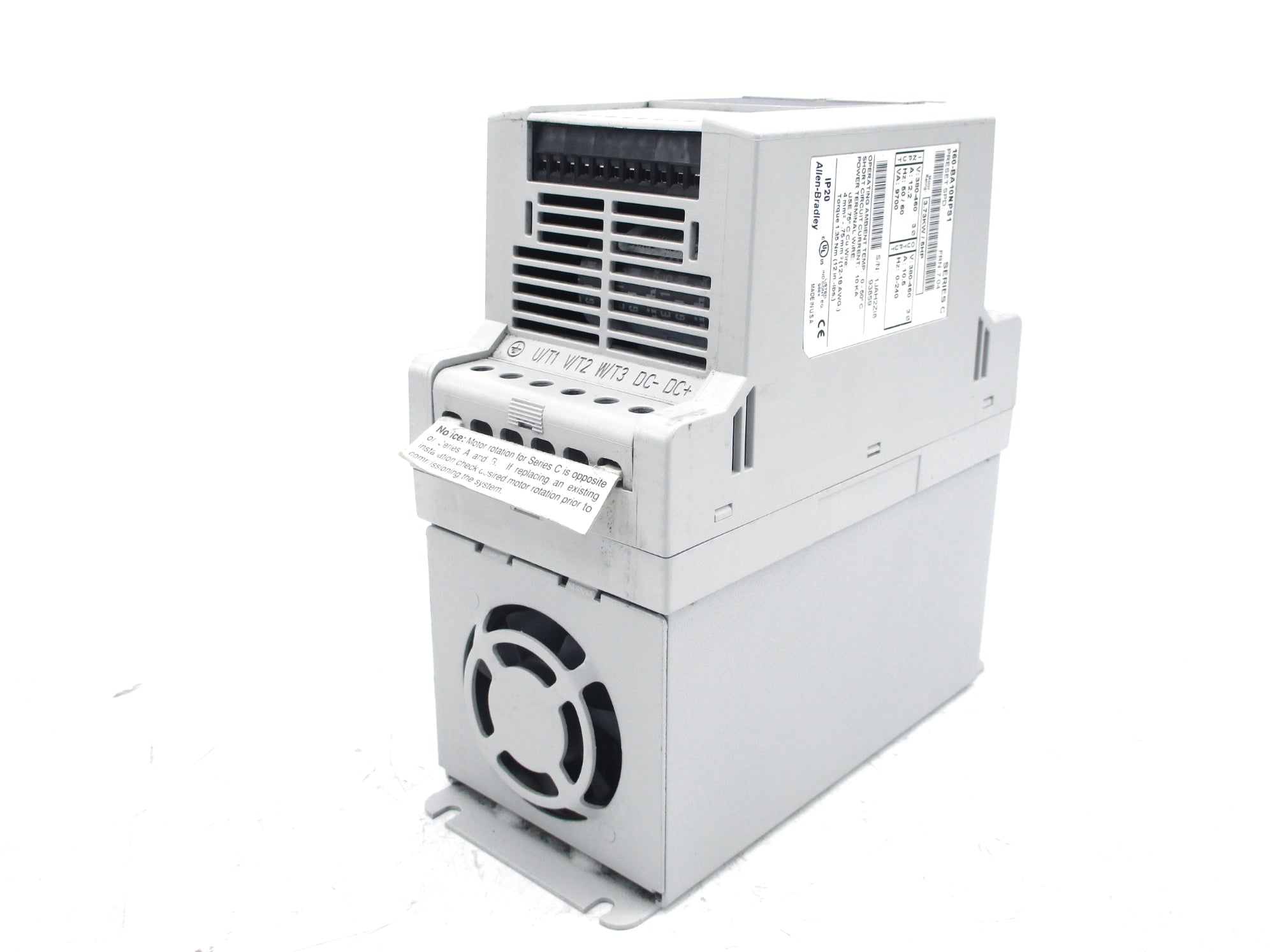 ALLEN BRADLEY 160-BA10NPS1 SER. C F/W 7.04 (BR/WH) NSMP