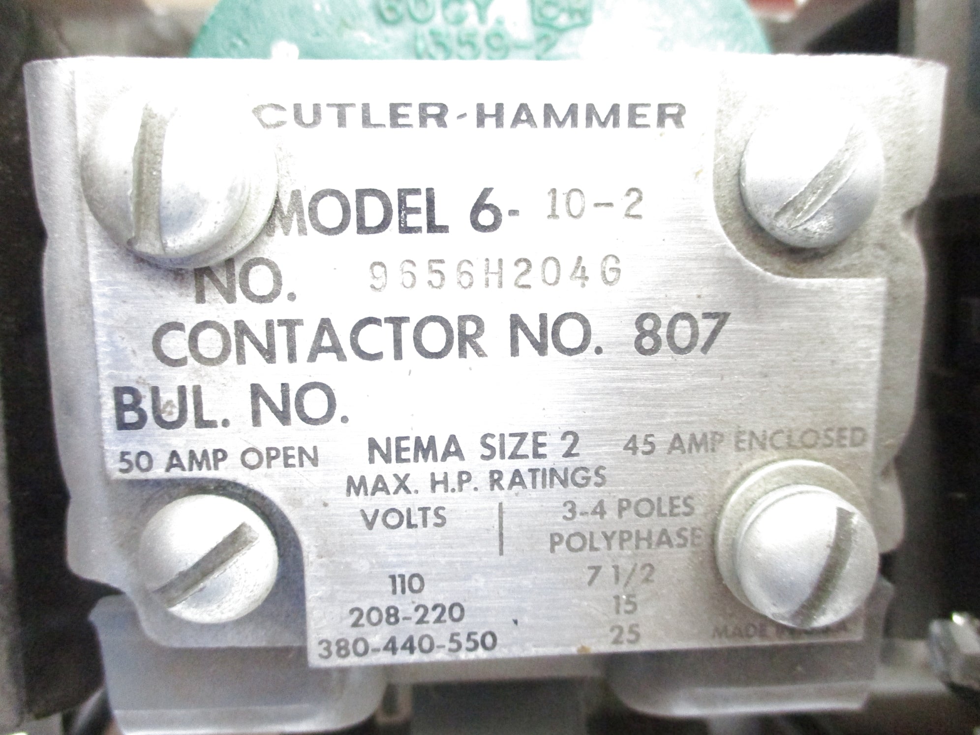 GENERAL ELECTRIC 9656H204G 220V NSNP