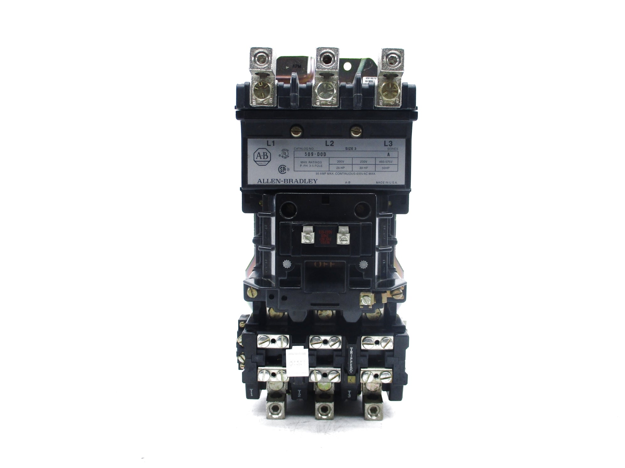 ALLEN BRADLEY 509-DOD SER. A (AS PICTURED) NSNP