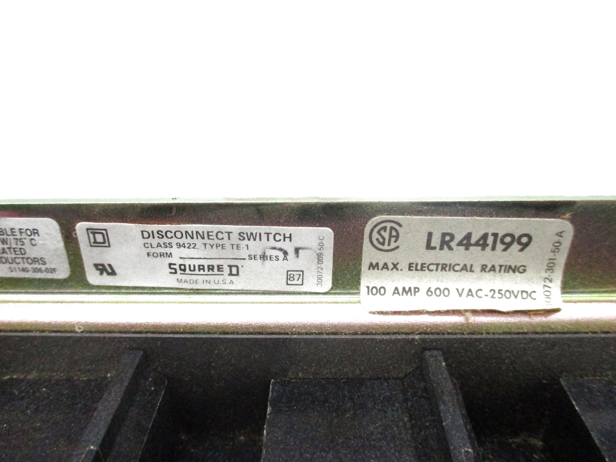 SQUARE D 9422TE-1 SER. A NSNP