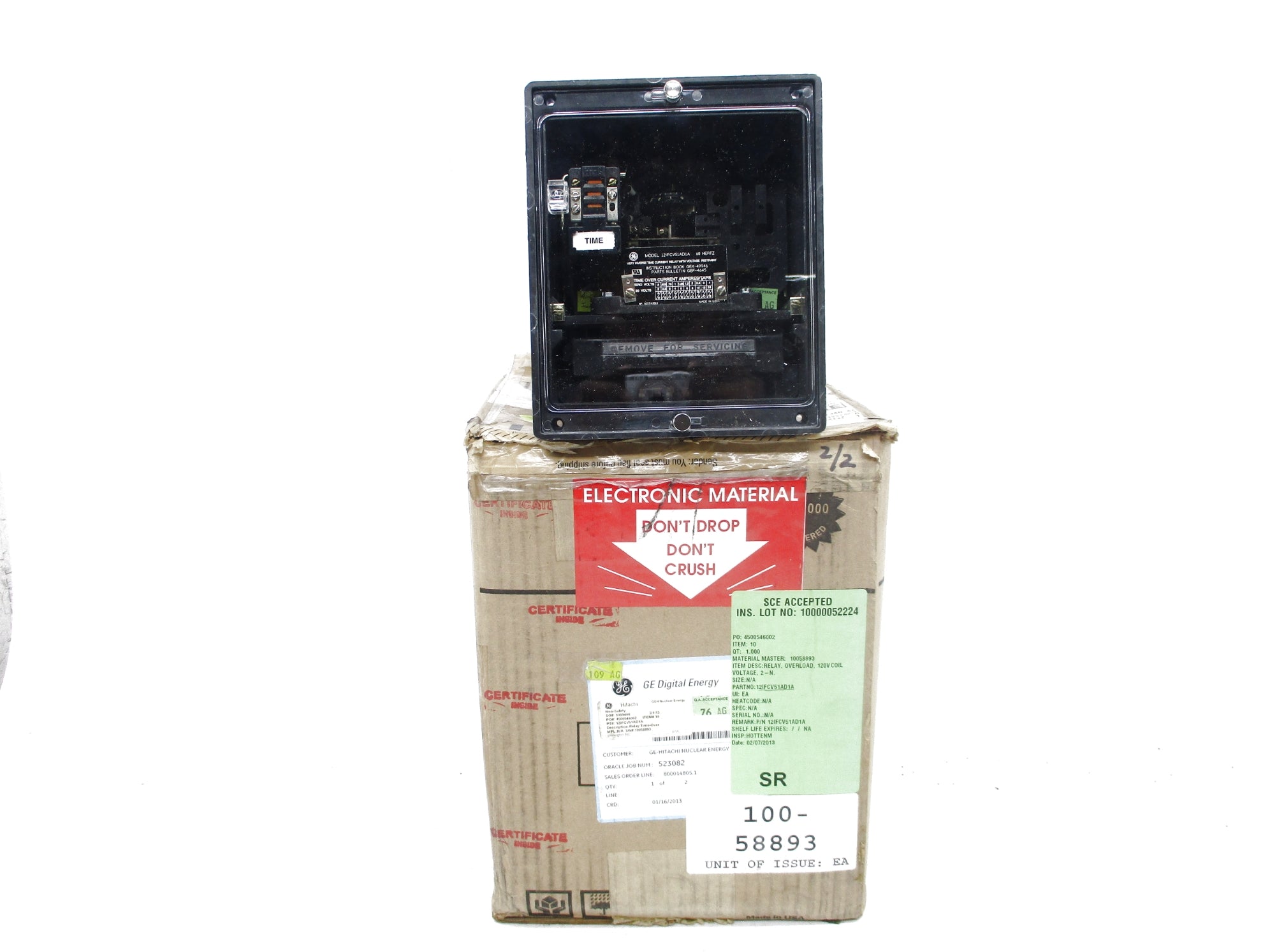GENERAL ELECTRIC 12IFCV51AD1A 120V NSMP