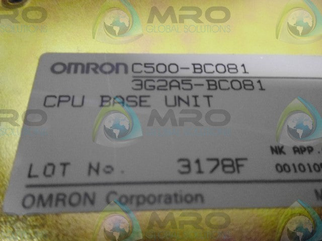 OMRON C500-BC081 *NEW IN BOX*