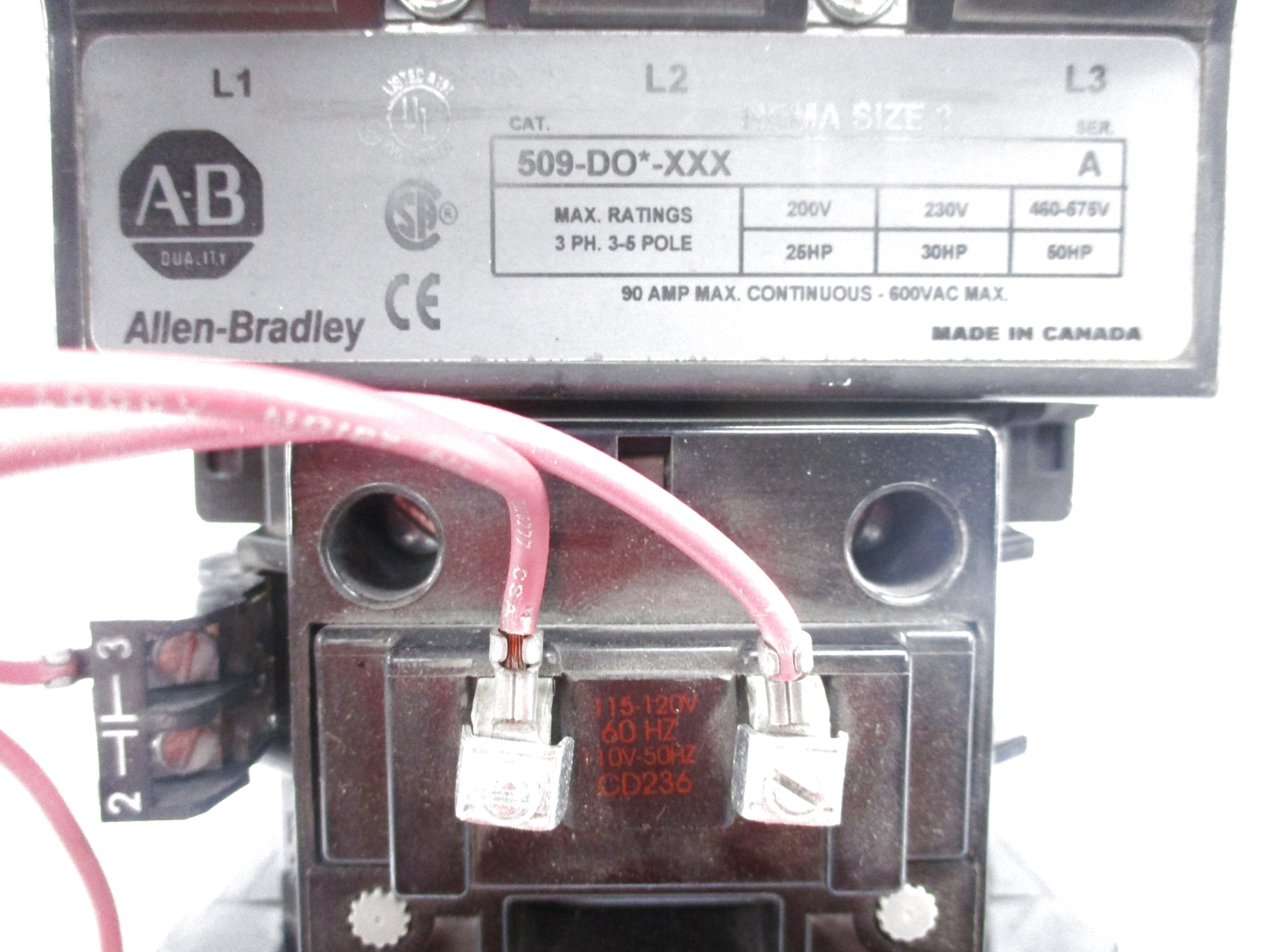 ALLEN BRADLEY 509-DOD-XXX SER. A NSNP