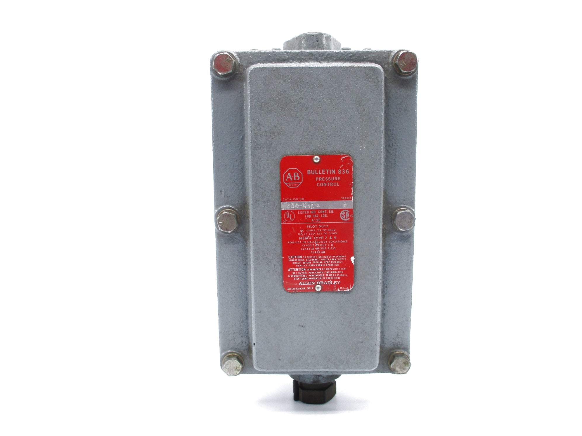 ALLEN BRADLEY 836-C3E SER. A NSNP