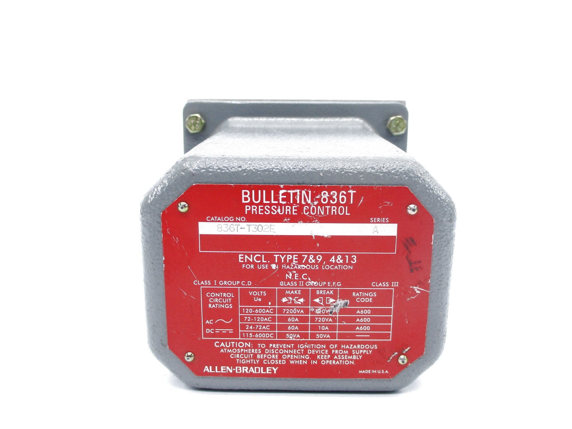 INDUSTRIAL SPARE PART 836T-T302E SER. A NSNP