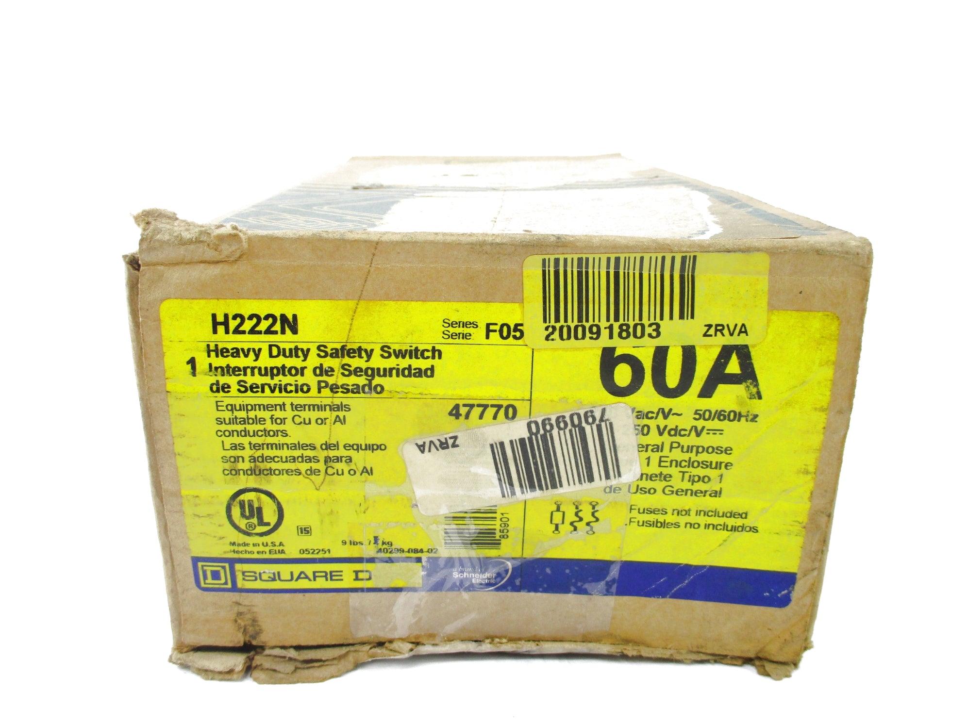SQUARE D H222N SER. F05 NSMP