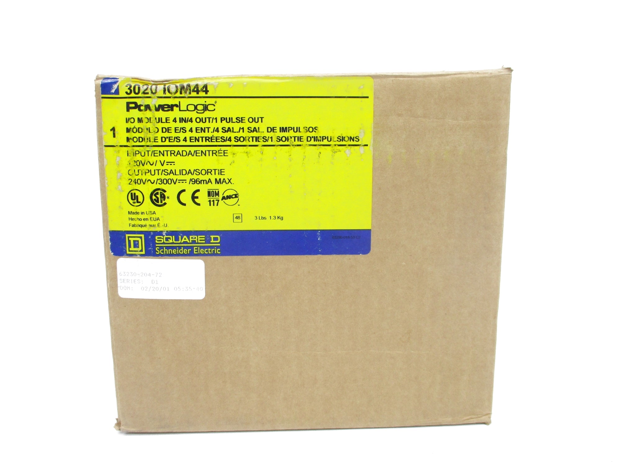 SQUARE D 3020IOM44 NSMP