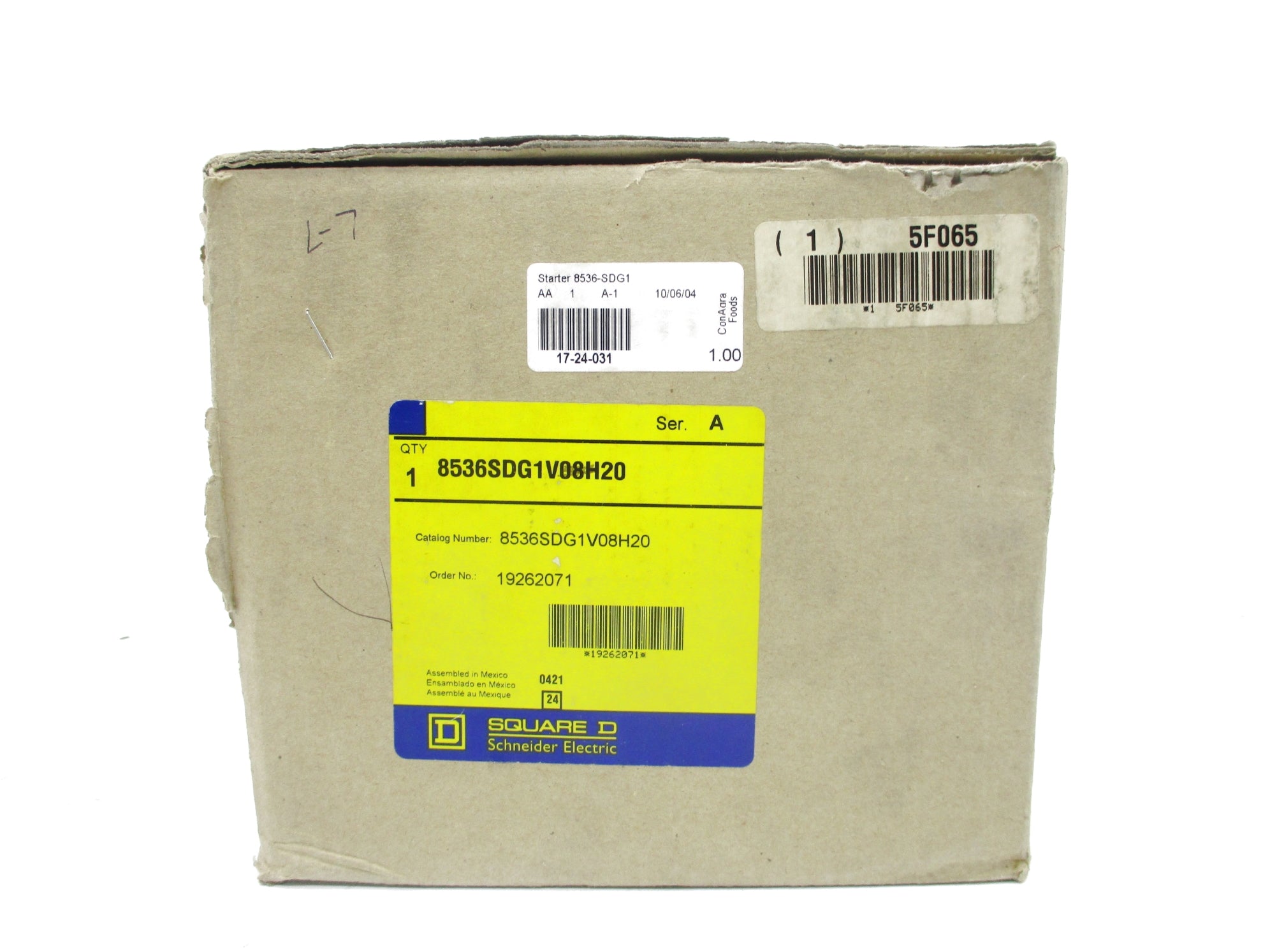 SQUARE D 8536SDG1V08H20 SER. A NSMP