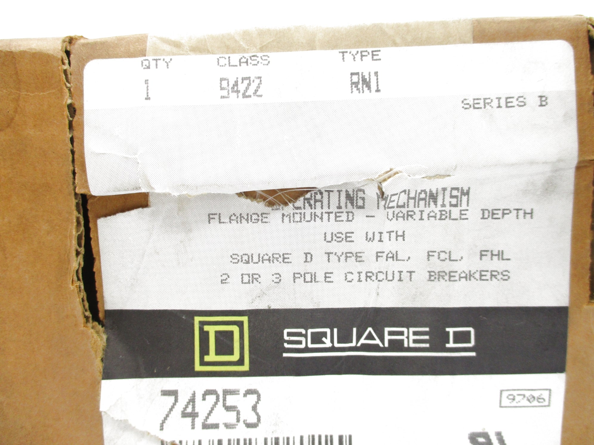 SQUARE D 9422RN1 SER. B NSFS