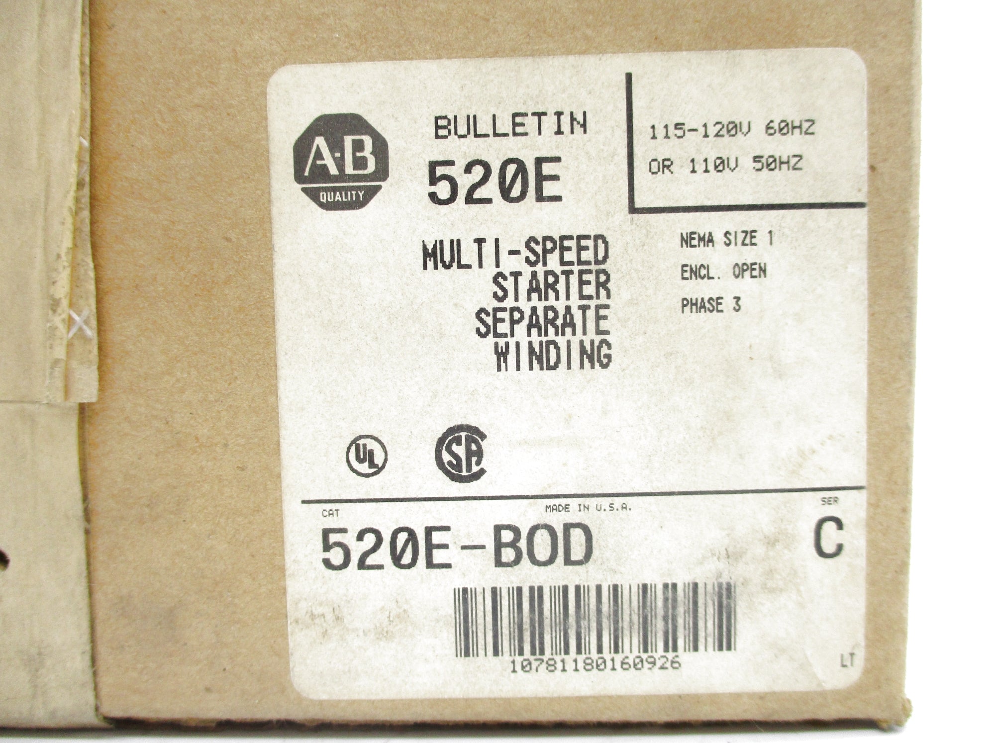 INDUSTRIAL SPARE PART 520E-BOD SER. C (BR/WH) NSFS