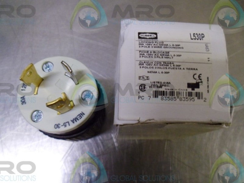 HUBBELL L530P LOCKING PLUG *NEW IN BOX*