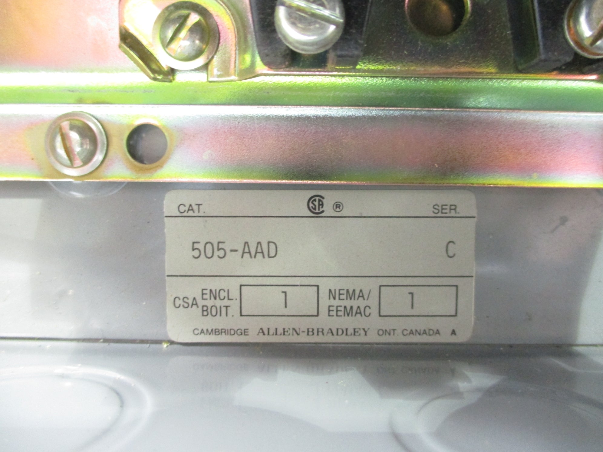ALLEN BRADLEY 505-AAD SER. C NSNP