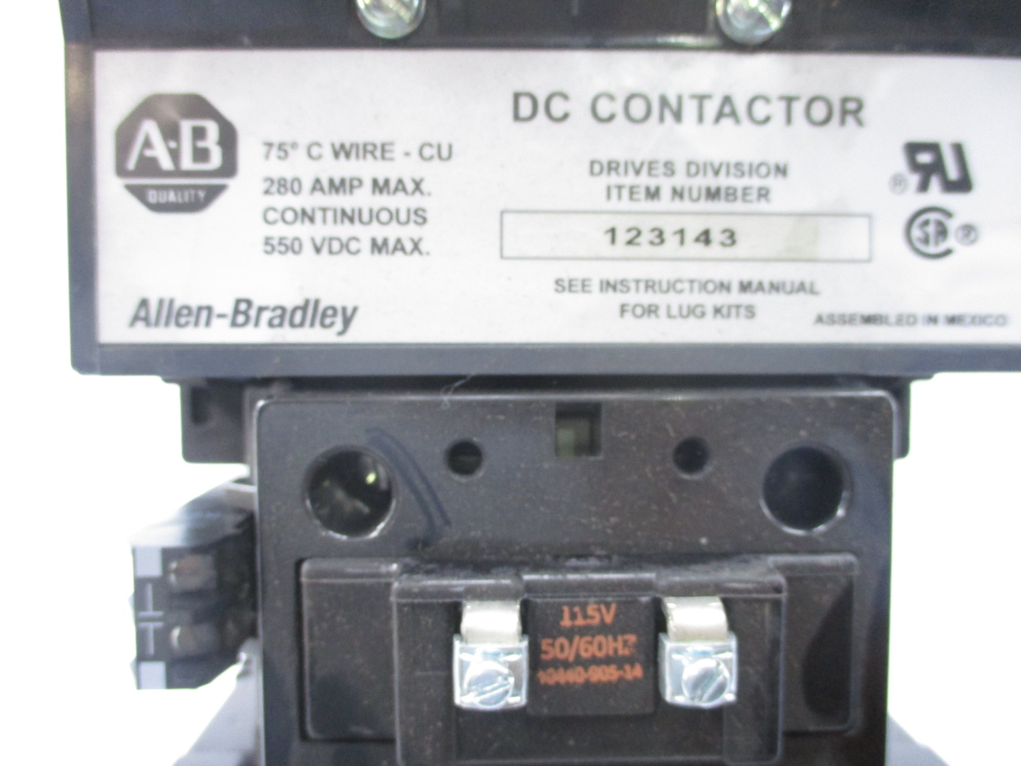 ALLEN BRADLEY 123143 115V NSNP