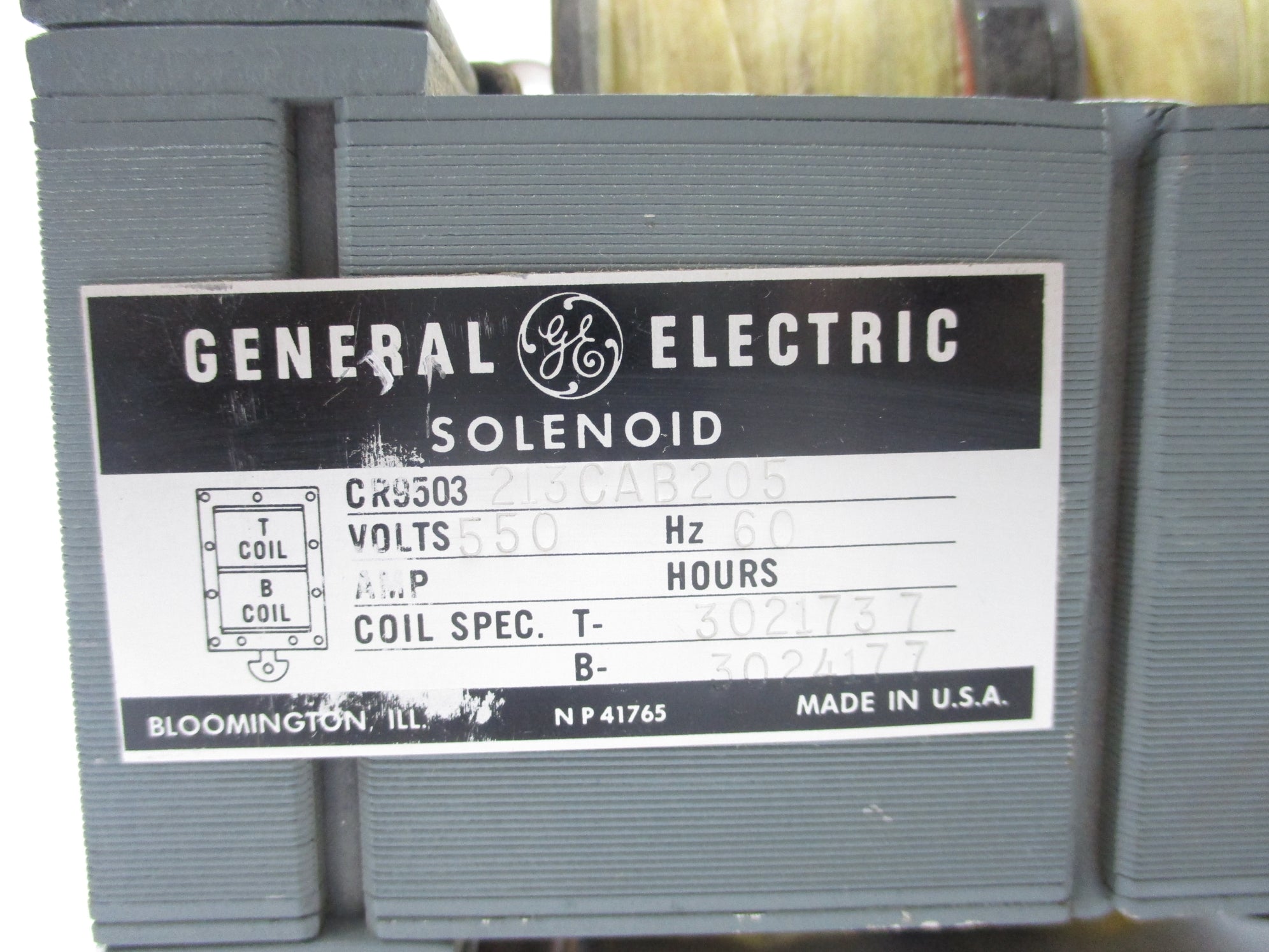 GENERAL ELECTRIC CR9503213CAB205 NSNP