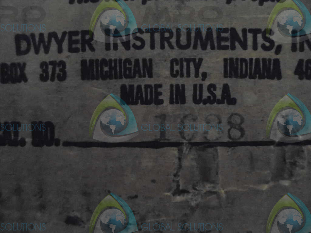 DWYER CONTROLS 1638 *USED*