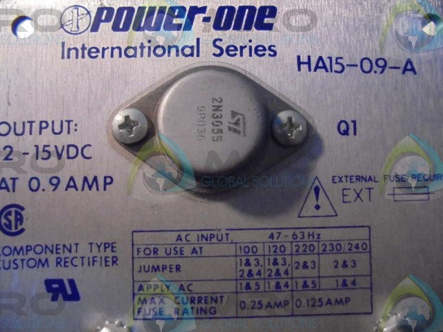 POWER-ONE HA15-0.9-A POWER SUPPLY *USED*
