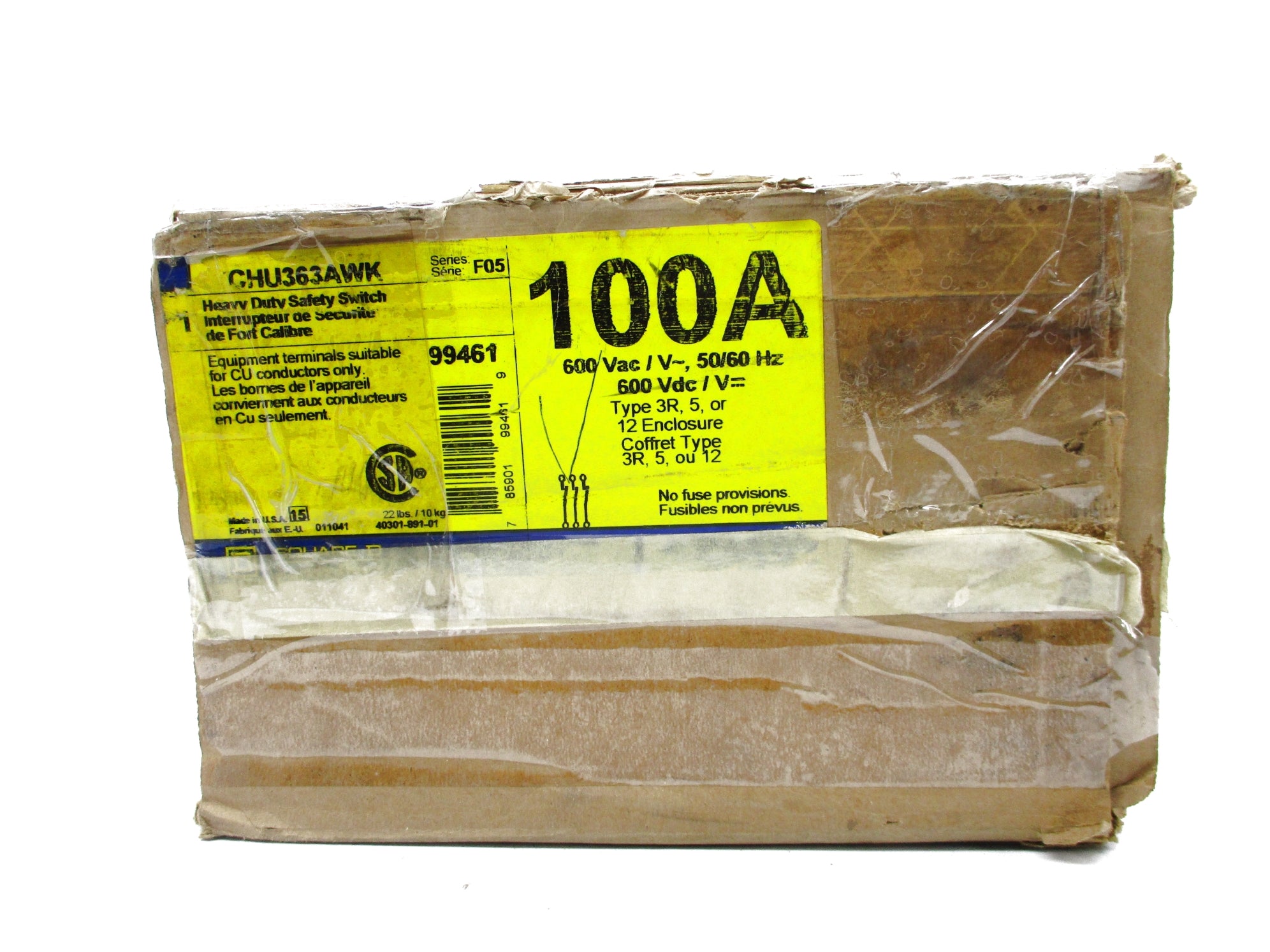 SQUARE D CHU363AWK SER. F05 NSMP