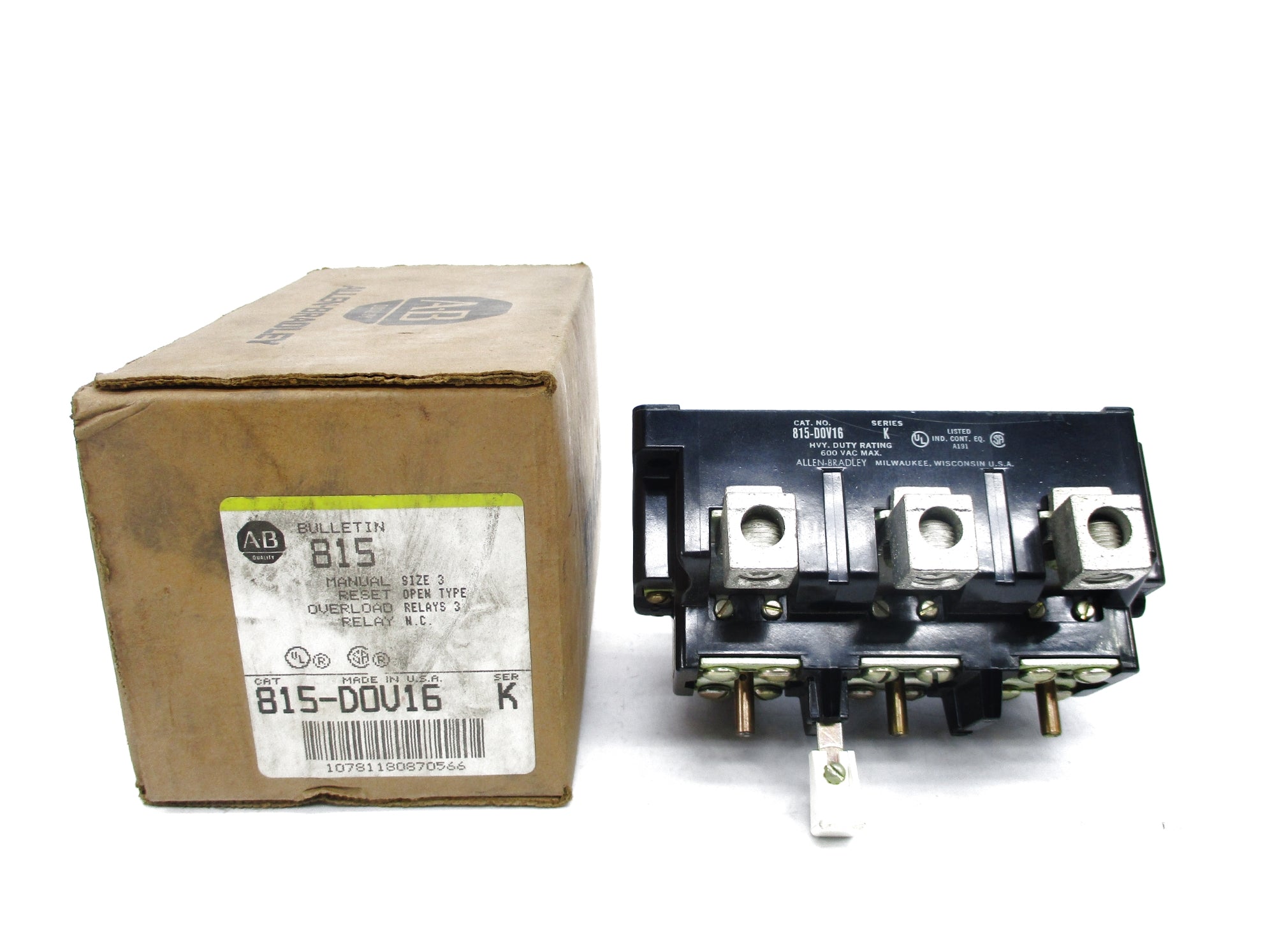 ALLEN BRADLEY 815-DOV16 SER. K (BR/YL) NSMP