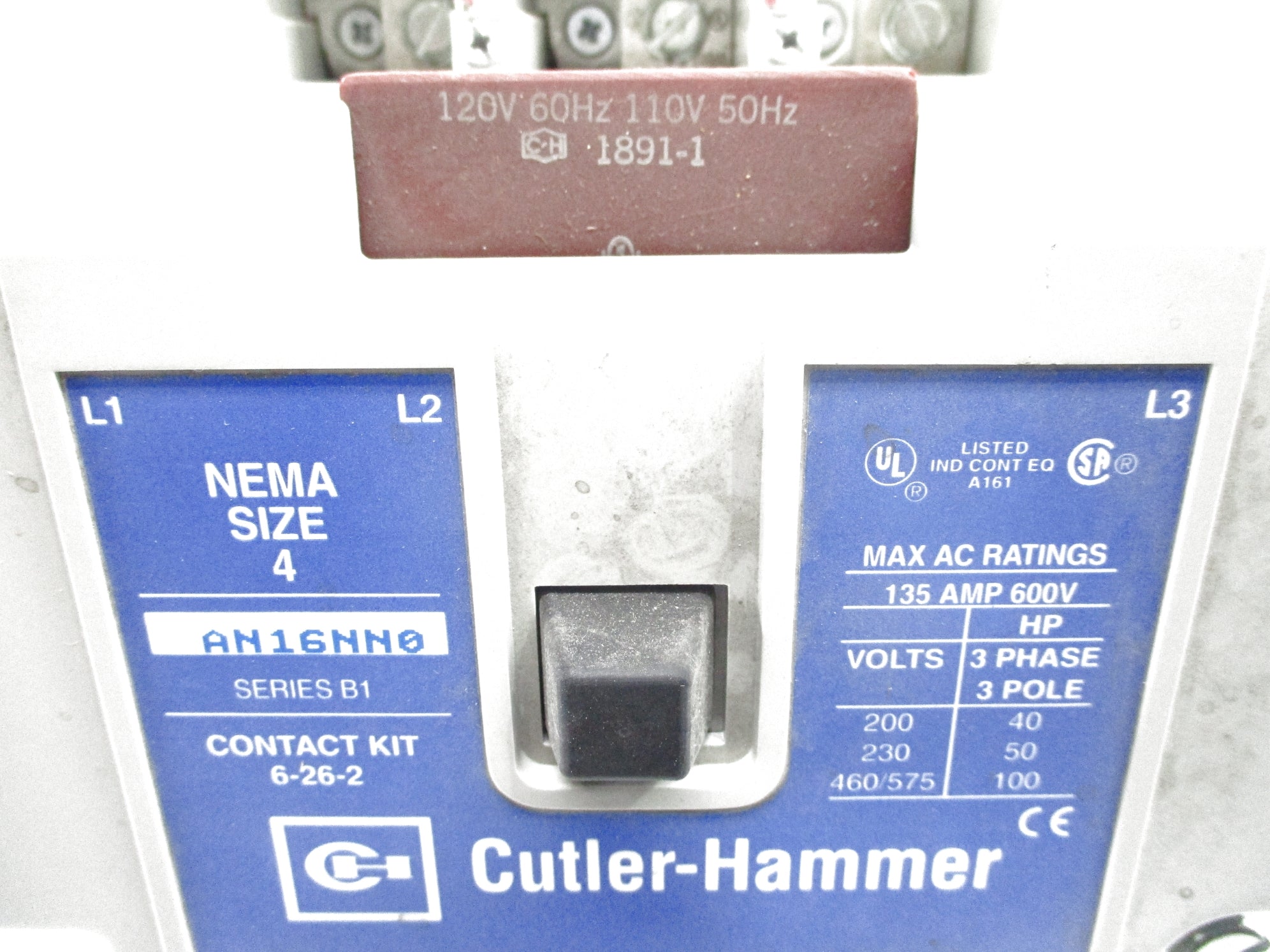 CUTLER HAMMER AN16NN0A SER. B1 NSNP
