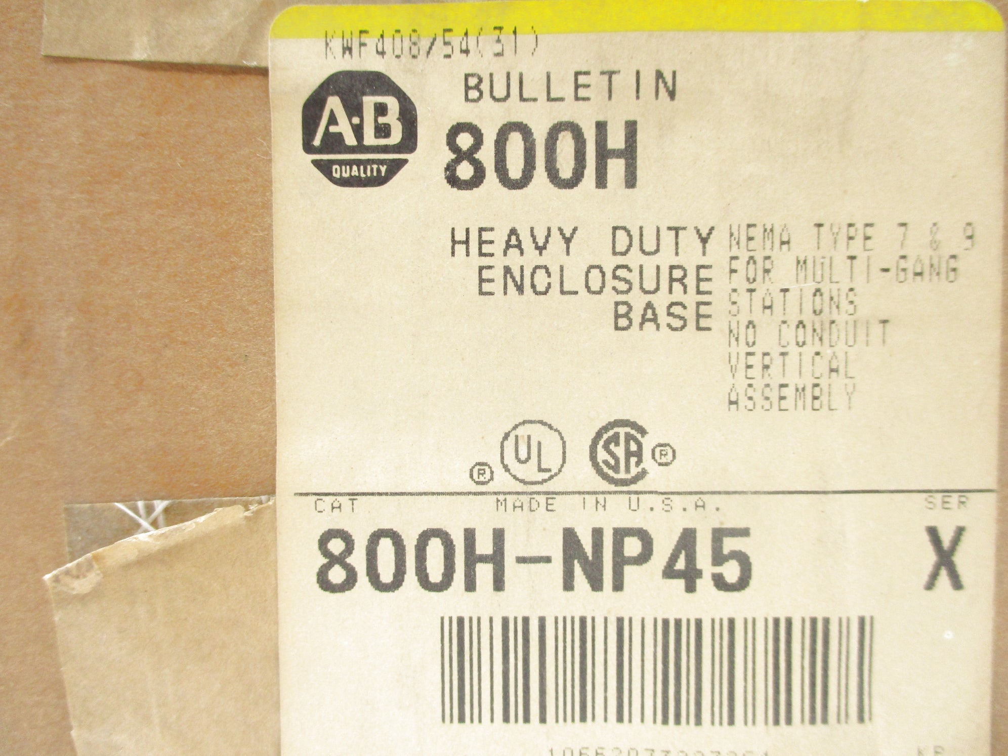 INDUSTRIAL SPARE PART 800H-NP45 SER. X (BR/YL) NSFS