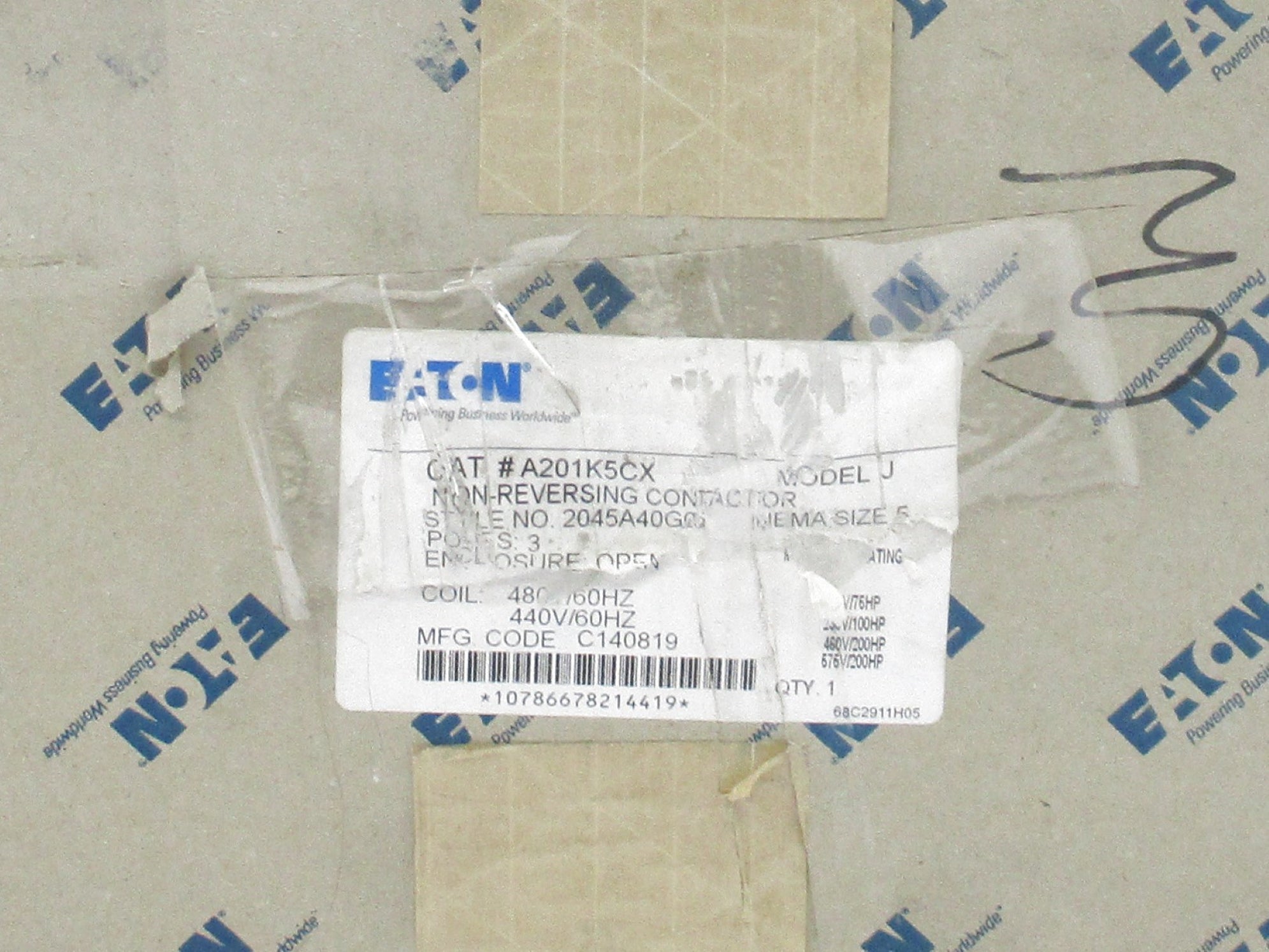 EATON A201K5CX 480V NSMP