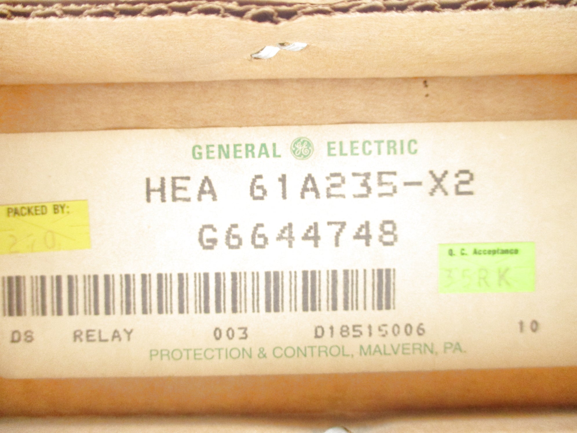 GENERAL ELECTRIC HEA61A235-X2 NSFS