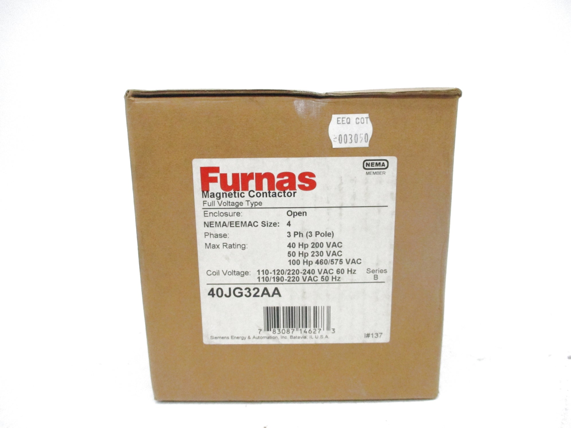 FURNAS 40JG32AA 240V SER. B NSMP