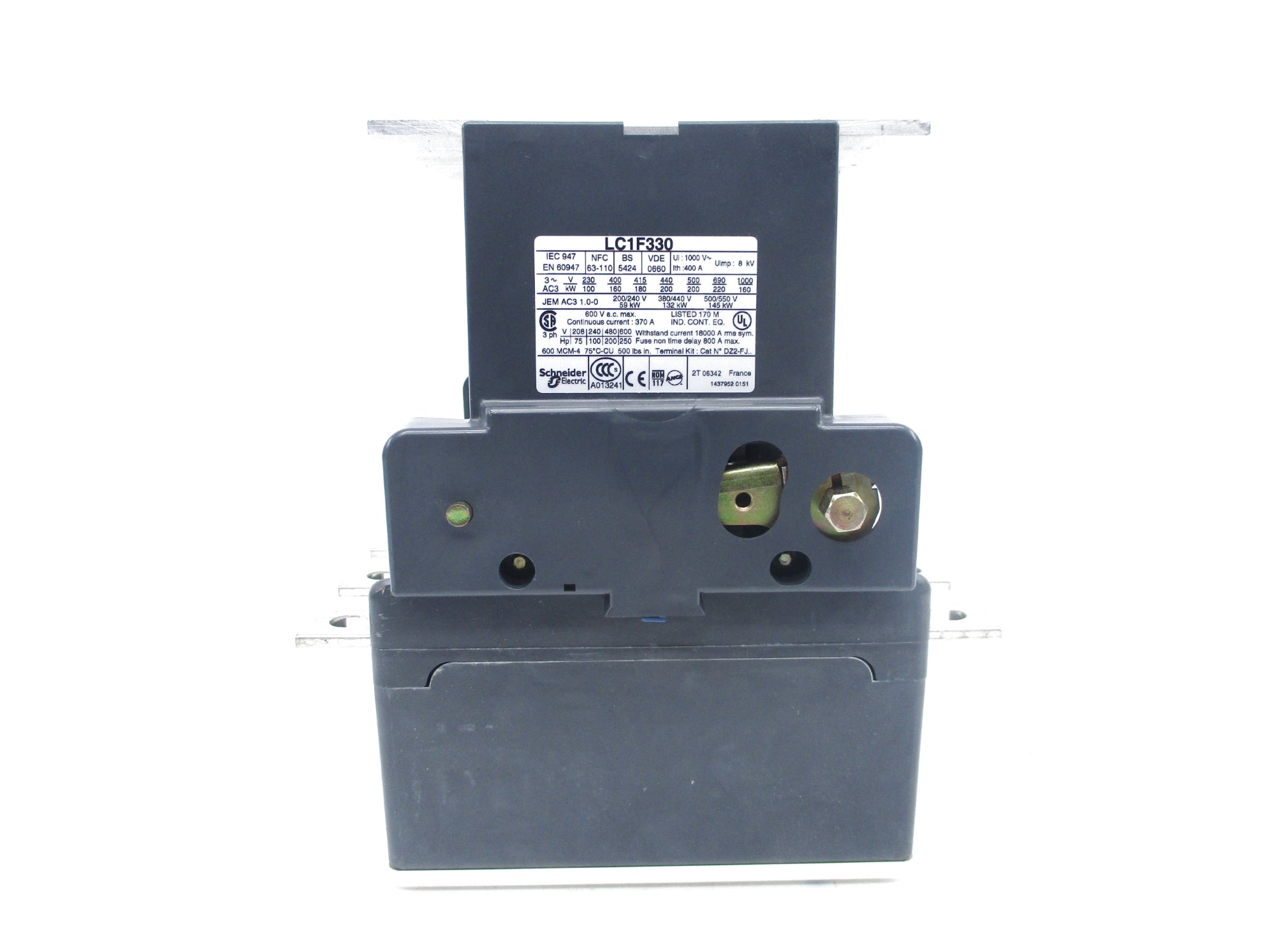 TELEMECANIQUE LC1F330 600VAC 370A NSNP