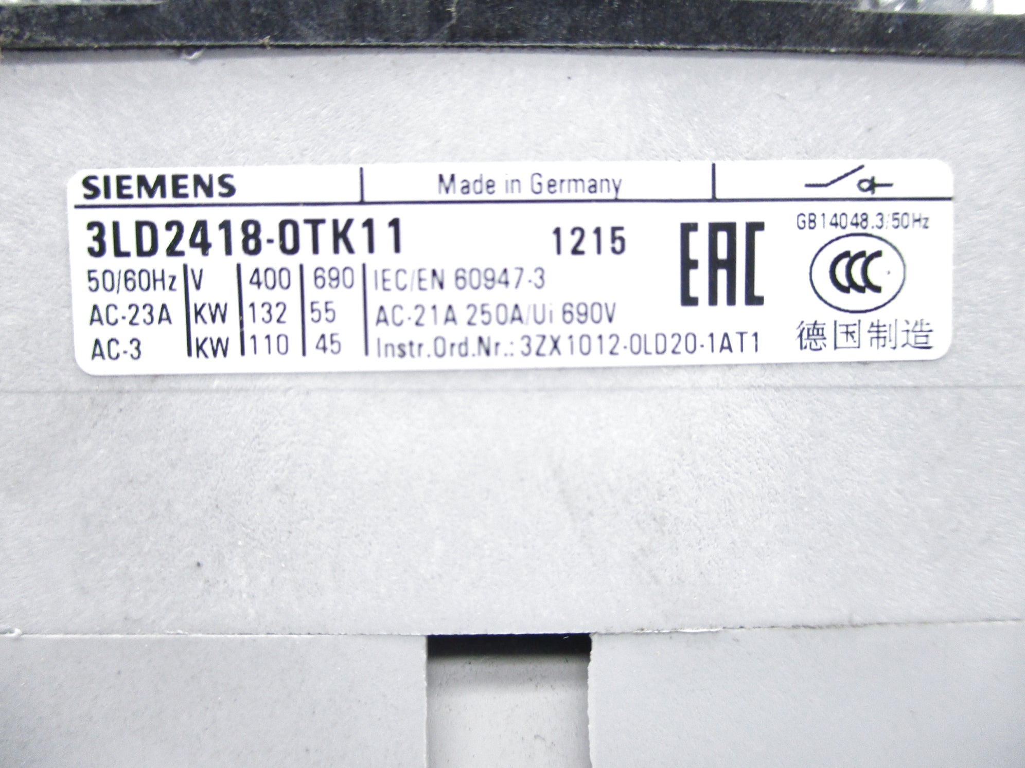 SIEMENS 3LD2418-0TK11 NSNP