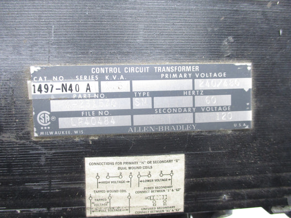 ALLEN BRADLEY 1497-N40 SER. A NSNP