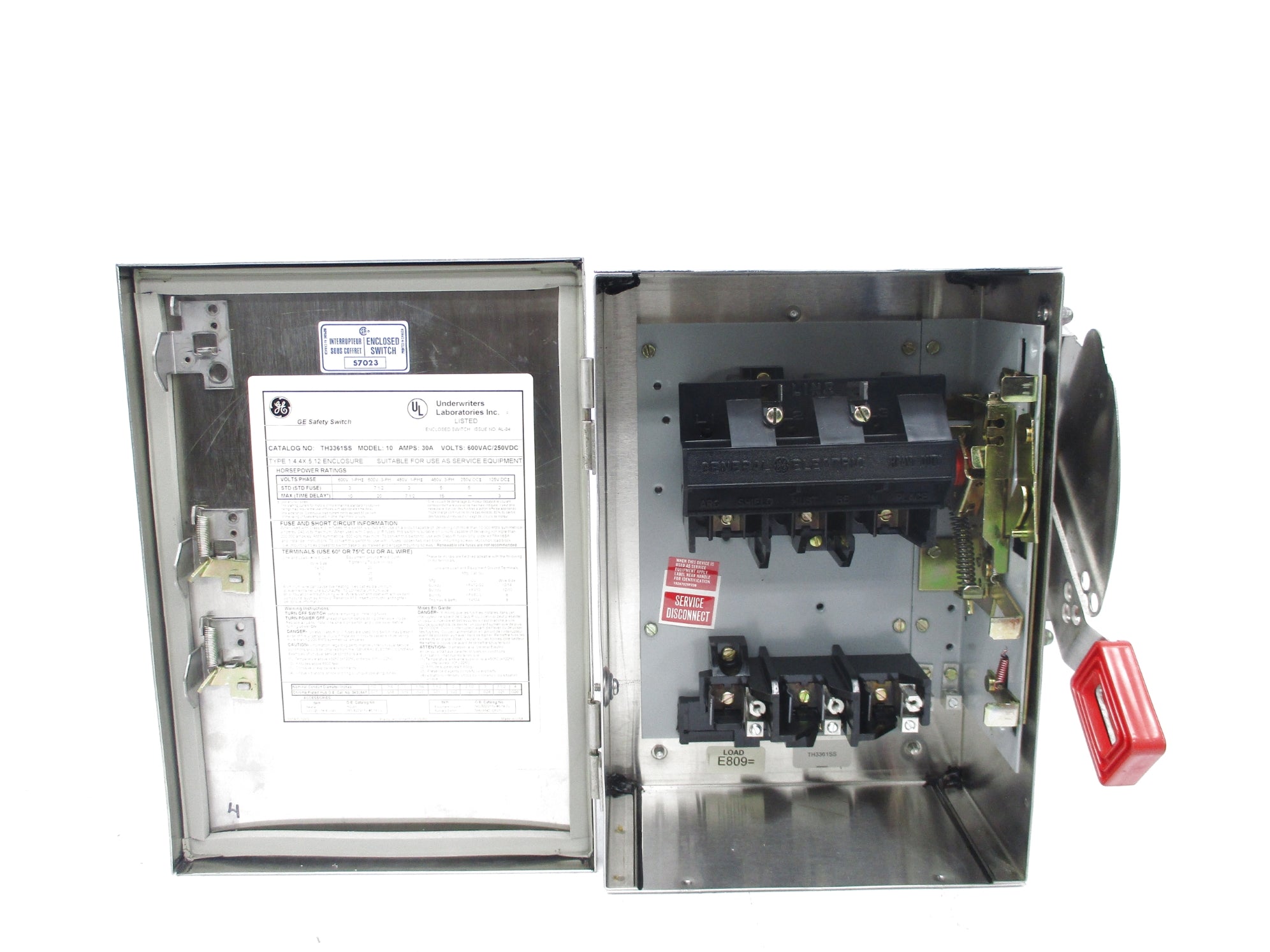 GENERAL ELECTRIC TH3361SS NSNP