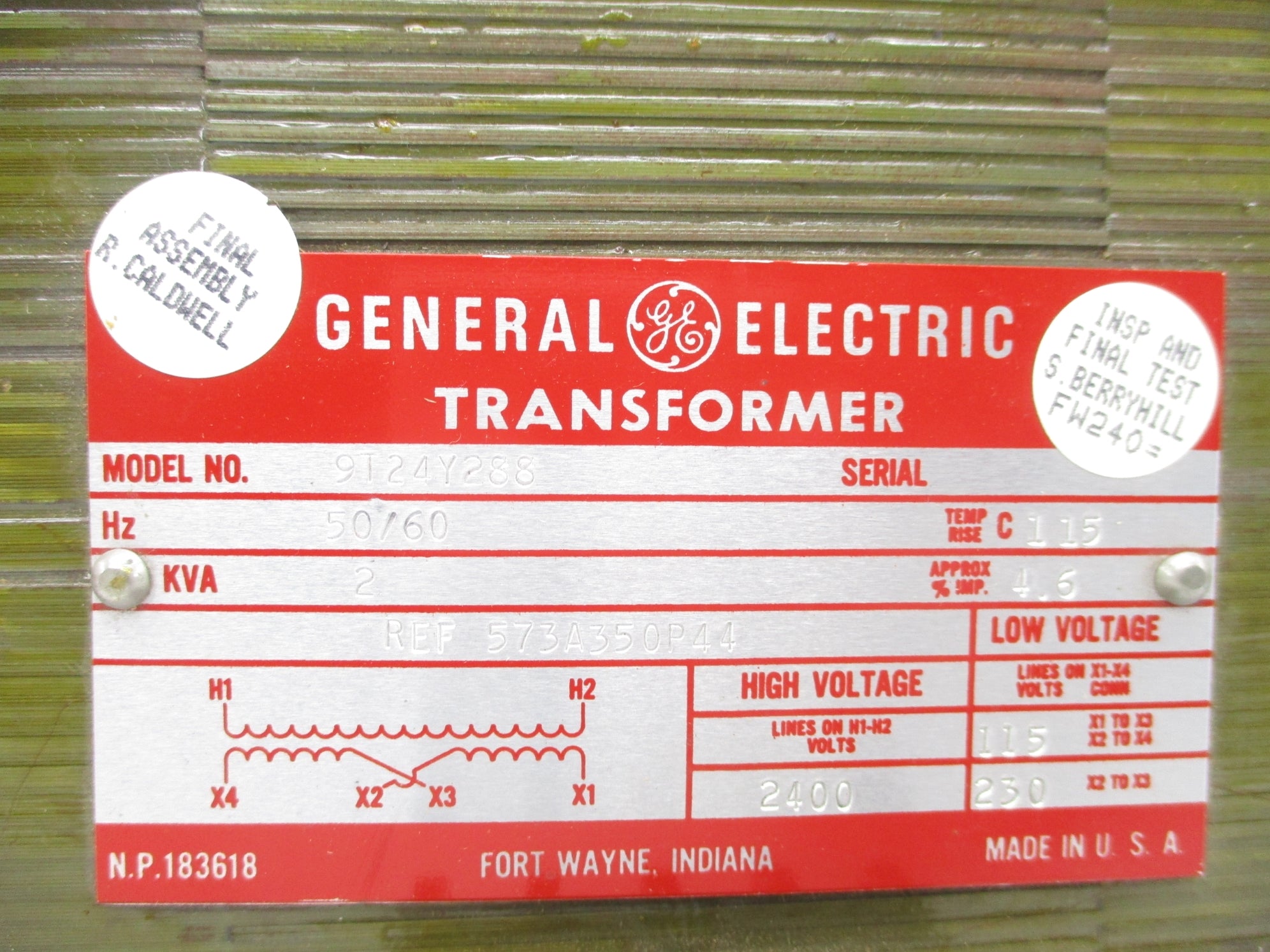 GENERAL ELECTRIC 9T24Y288 UNMP