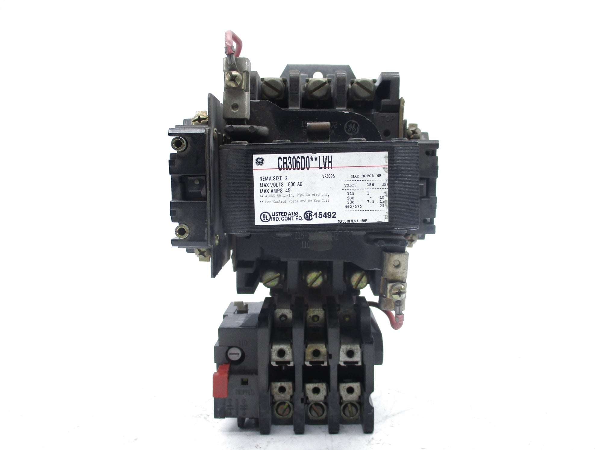 GENERAL ELECTRIC CR306D0**LVH NSNP