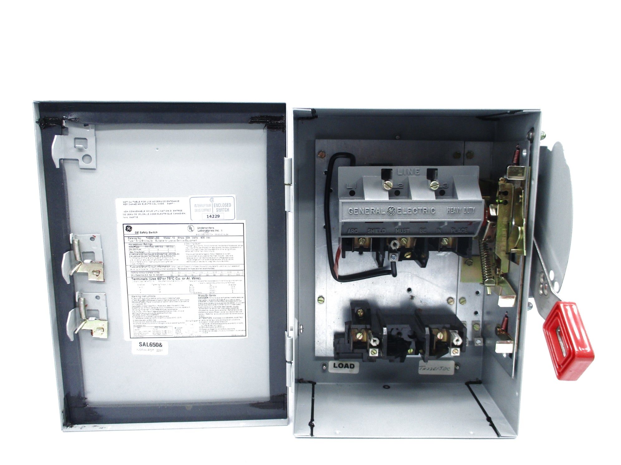 GENERAL ELECTRIC TH2261JDC 600VDC 30A NSNP