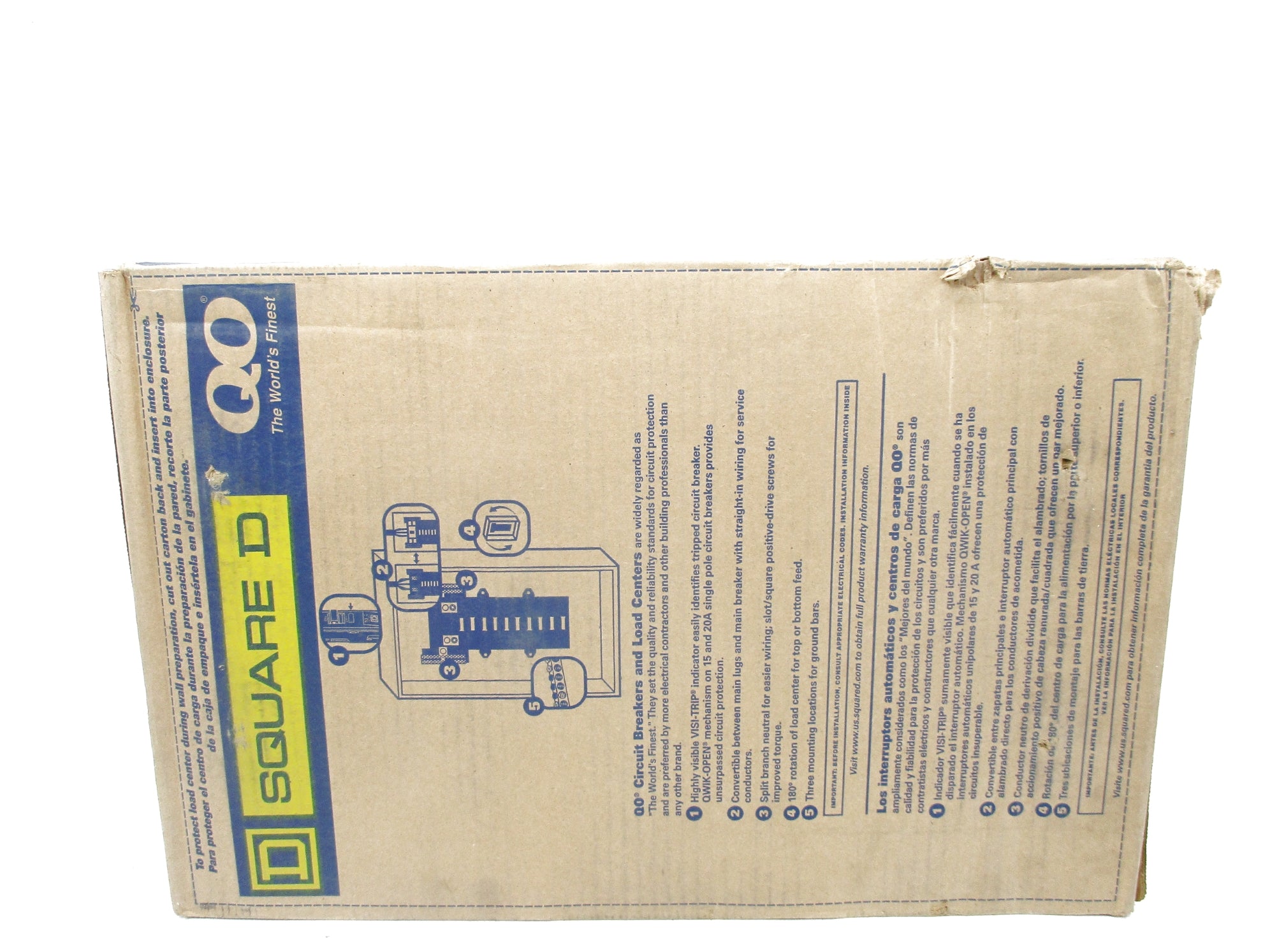 SQUARE D QO124M125 NSFS